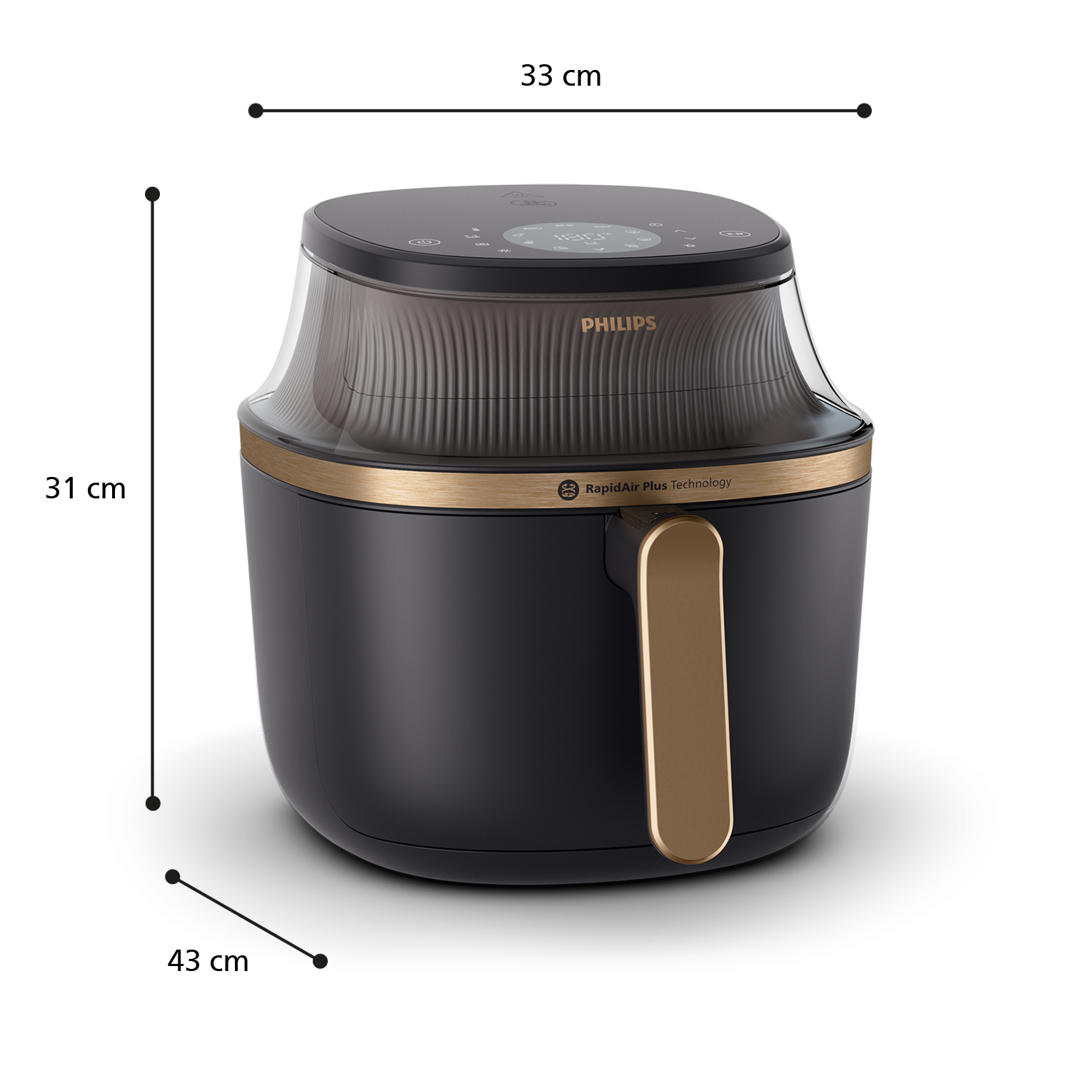 Philips Alowwed--- NA332/00 3000 series airfryer, Ansicht 2