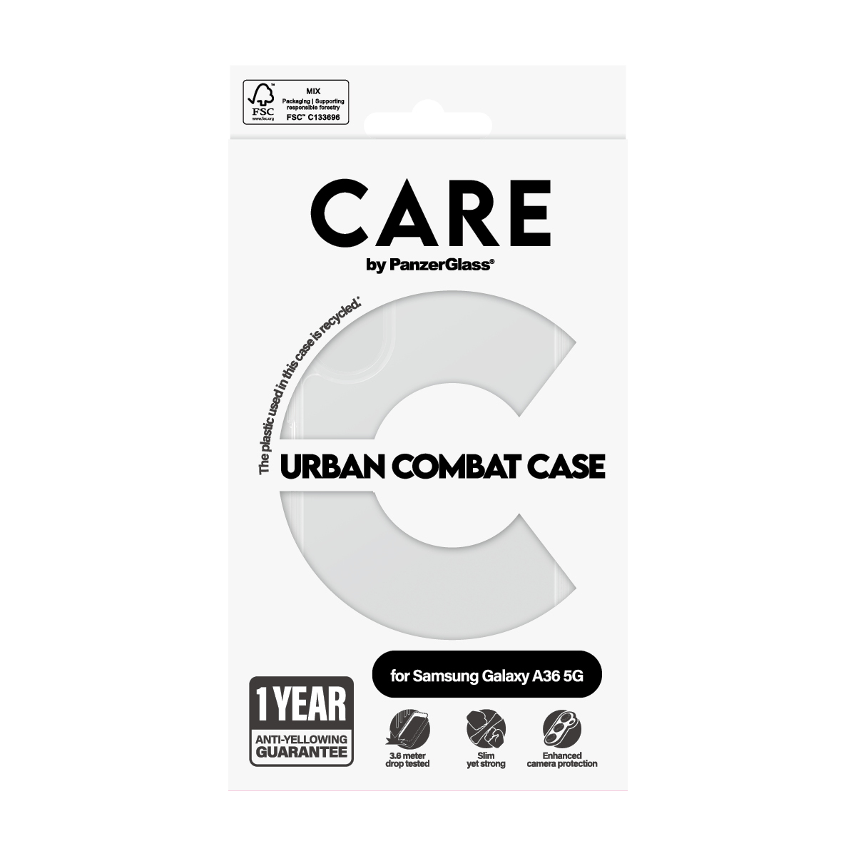 PanzerGlass CARE Flagship Case Clear w. Frame Galaxy A36, Ansicht 3
