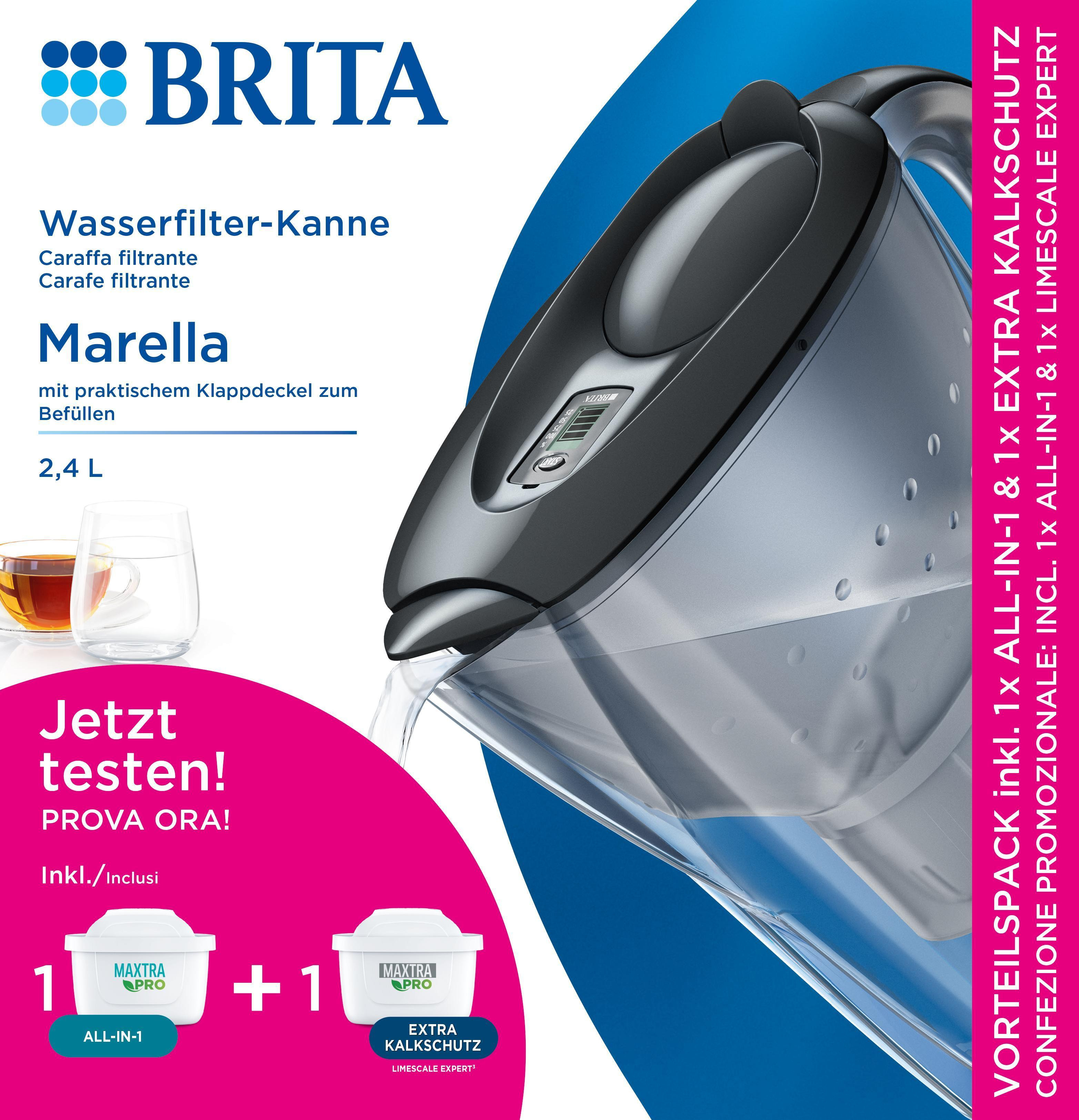 BRITA Wasserfilter-Kanne+MAXTRA+Kalksc Marella graphit+MAX+, Ansicht 2