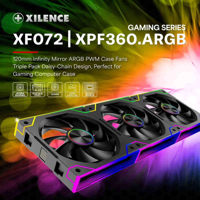 Xilence Lüfter 120*120 Performance A+ ARGB XPF360.ARGB, Ansicht 2