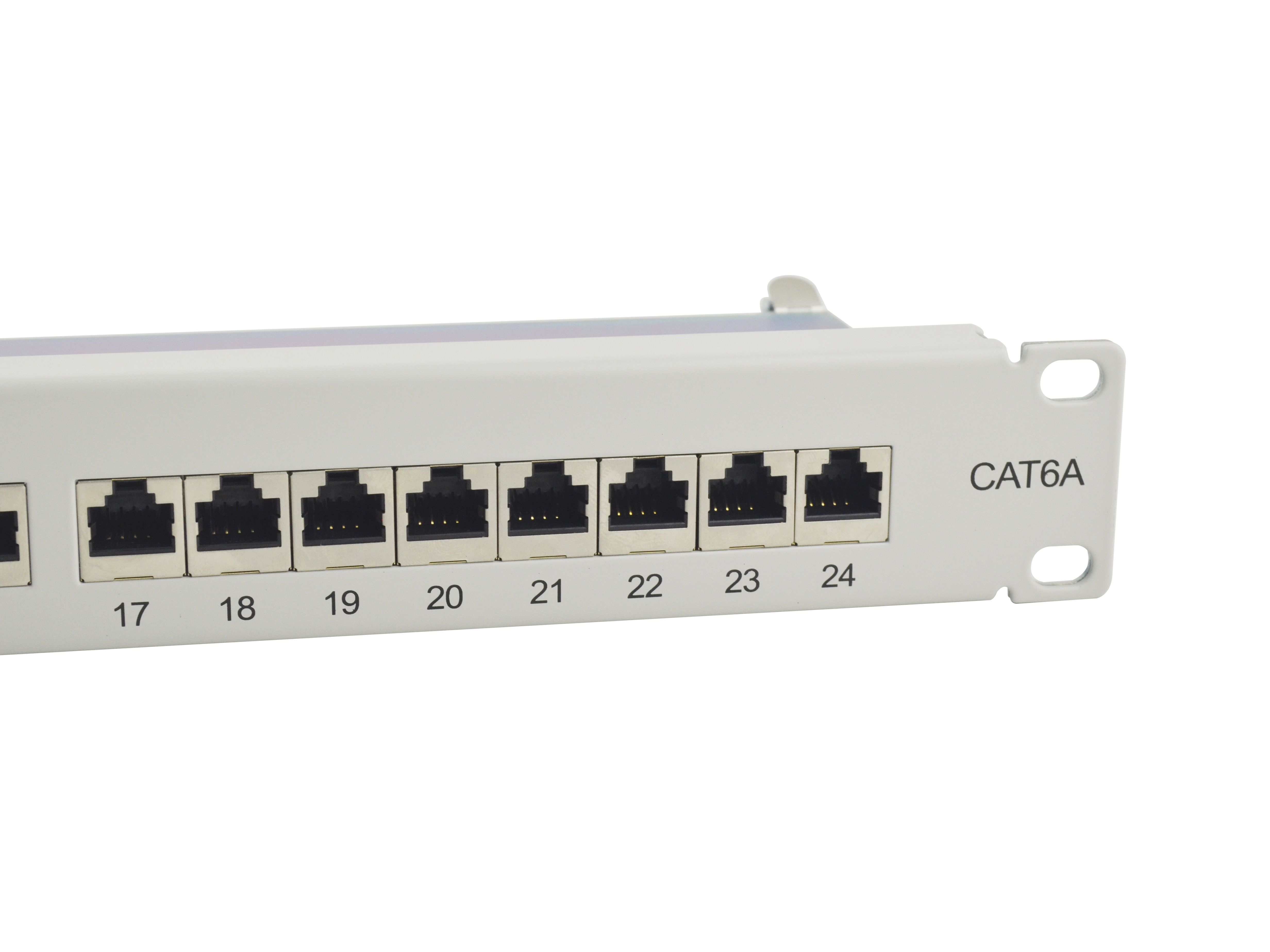 Equip 24-Port Cat.6A Geschirmtes Patch Panel - Hellgrau - 10/100/1000Base-T(X) - Gigabit Ethernet - 1000 Mbit/s - RJ-45, Ansicht 3