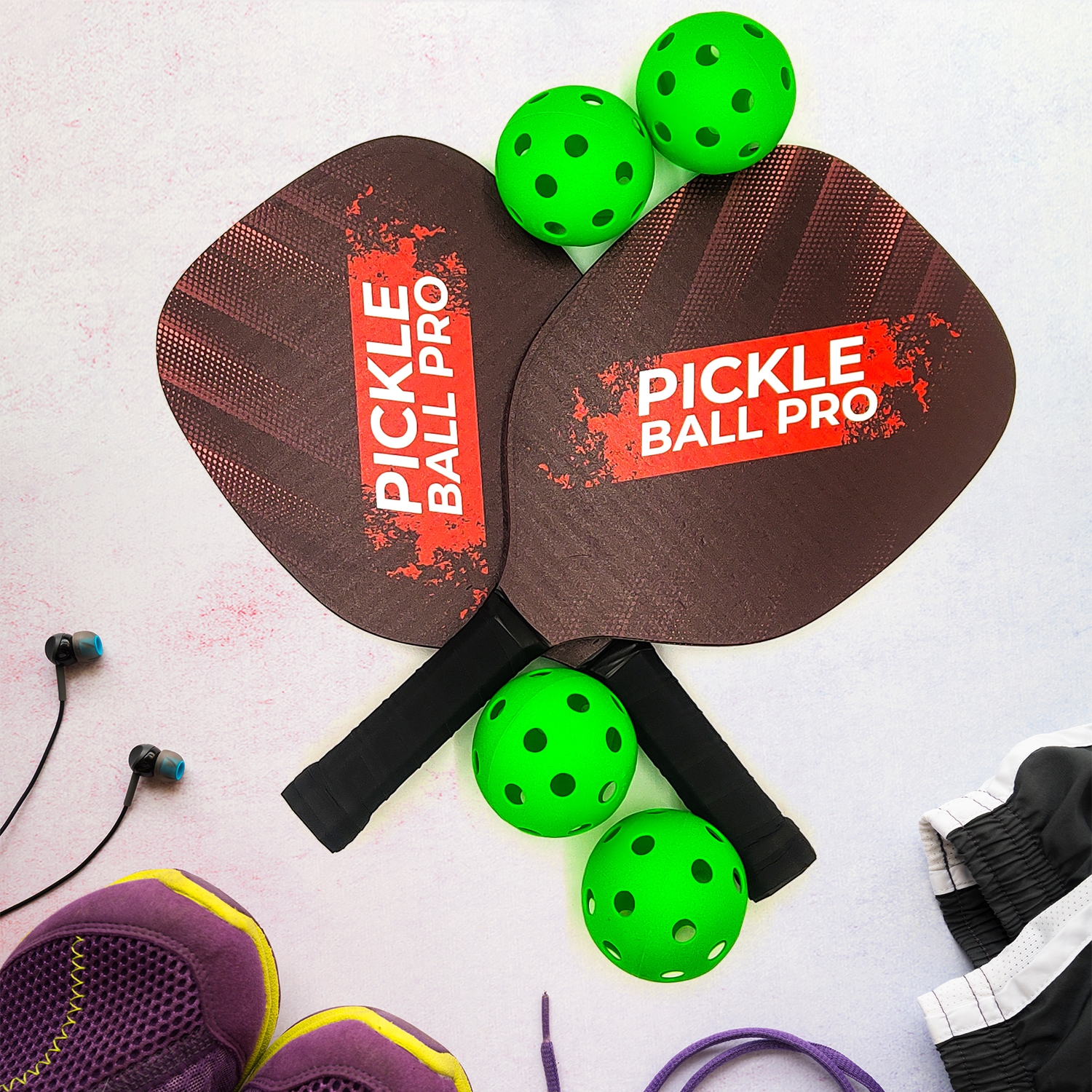 Mad Monkey Pickleball Schläger Set mit Bällen, Ansicht 4