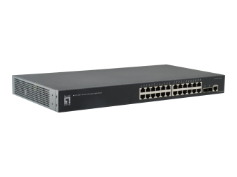 LevelOne GTL-2661 - Switch - 24 x 101001000 + 2 x 10 Gigabit SFP+