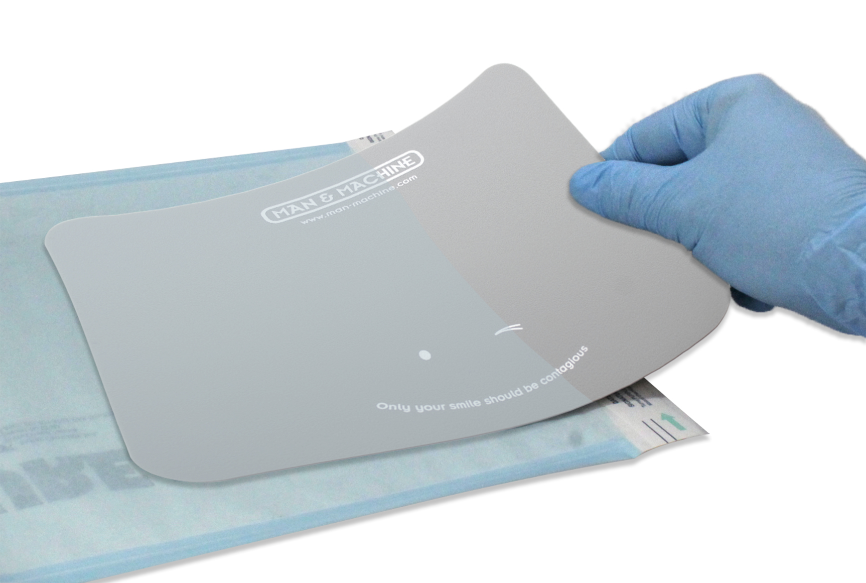 Man-Machine Mousepad 5er Pack Sterilisierbares Mousepad Silikon, Ansicht 2