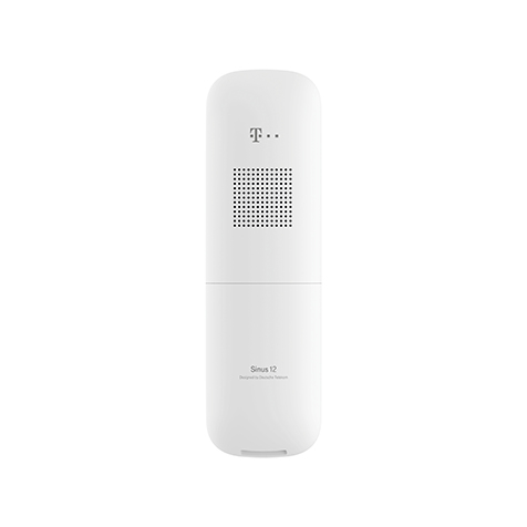 Deutsche Telekom Telekom Sinus A12 - Analoges/DECT-Telefon - Kabelloses Mobilteil - Freisprecheinrichtung - Weiß, Ansicht 3