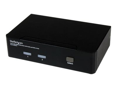 StarTech.com 2 Port USB HDMI KVM Switch / Umschalter mit Audio und USB 2.0 Hub - KVM-/Audio-/USB-Switch - 2 x KVM/Audio/USB - 1 lokaler Benutzer - Desktop - für P/N: IM12D1500P, SVA12M2NEUA, SVA12M5NA