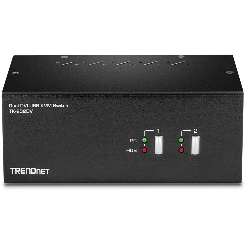 TRENDnet TK-232DV - KVM-/Audio-/USB-Switch - 2 x KVM/Audio/USB, Ansicht 4