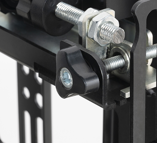B-TECH BT8309 - 25 kg - 106,7 cm (42) - 75 x 75 mm - 200 x 200 mm - Höhenverstellung - Schwarz, Ansicht 4