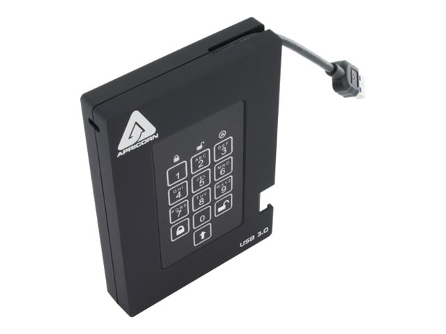Apricorn Aegis Padlock Fortress A25-3PL256-2000F - Festplatte - verschlüsselt - 2 TB - extern (tragbar), Ansicht 5
