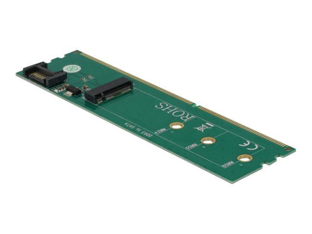 Delock Adapter SATA + DDR3 to M.2 key B - Schnittstellenadapter - M.2 - M.2 Card - SATA 6Gb/s