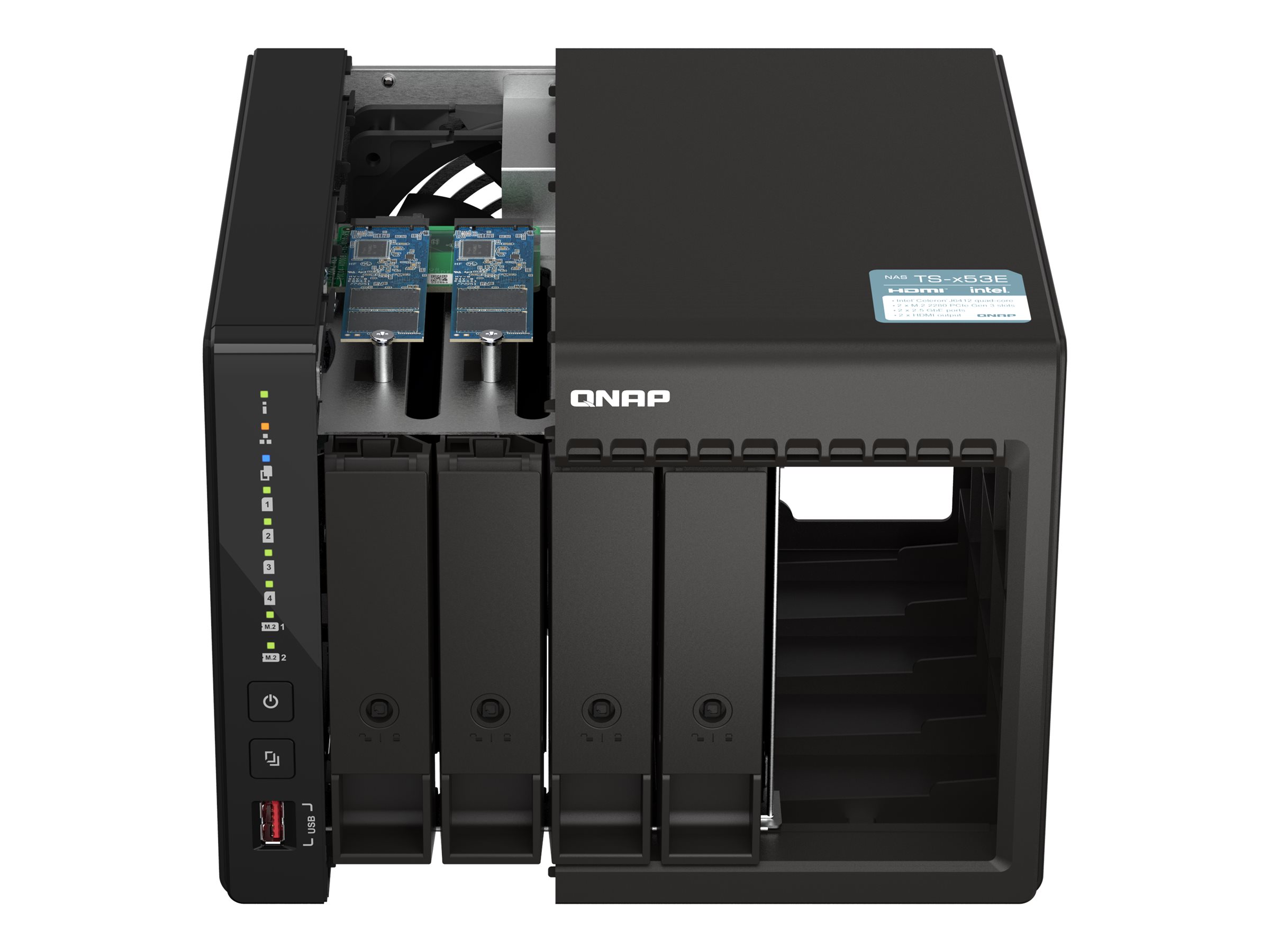 QNAP TS-453E - NAS-Server - 4 Schächte - SATA