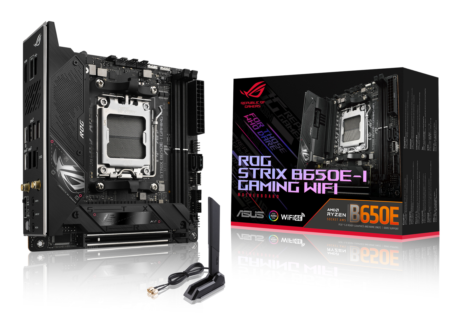 ASUS ROG Strix B650E-I Gaming WiFi - Motherboard - Mini-ITX - Socket AM5 - AMD B650 Chipsatz, Ansicht 2