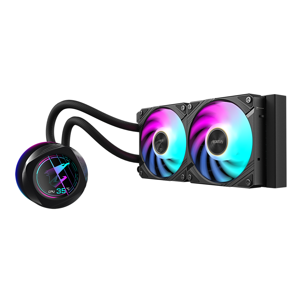 Gigabyte AORUS WATERFORCE X II 240 - Prozessor-Flüssigkeitskühlsystem - (für: AM4, TR4, LGA1200, LGA1700, AM5), Ansicht 3