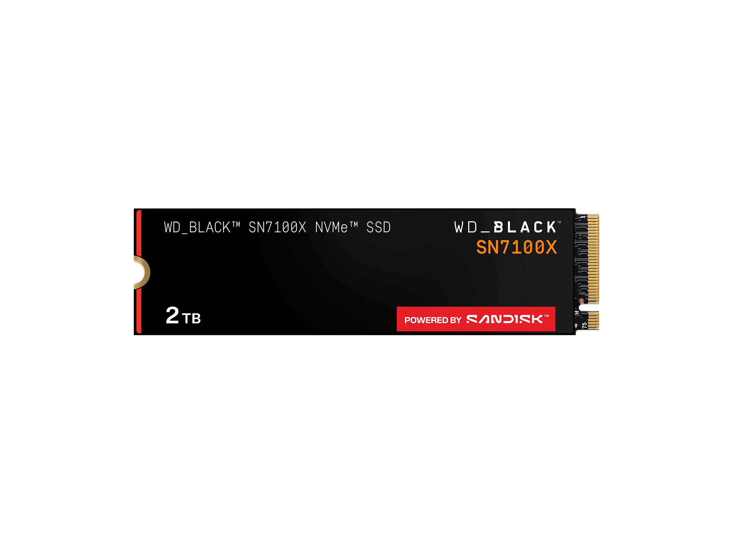 WD WD_BLACK SN7100X - SSD - 2 TB - intern - M.2 2280 - PCI Express 5.0 x4 (NVMe), Ansicht 2