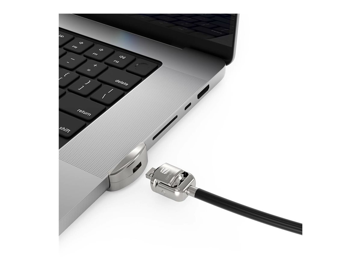 Compulocks Ledge Lock Adapter for MacBook Pro 16" M1, M2 & M3 with Keyed Cable Lock - Sicherheitsschlossadapter - mit Schließzylinder - für Apple MacBook Pro 16 (M1, M2)