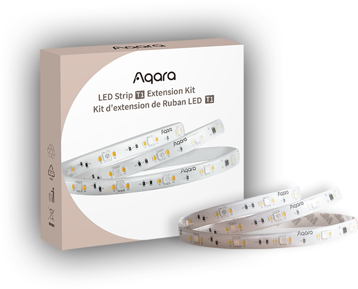 Aqara LED Strip T1 Extension 1m - Universalstreifenleuchte - Ambiente - Drinnen/Draußen - Weiß - IP44 - LED, Ansicht 4