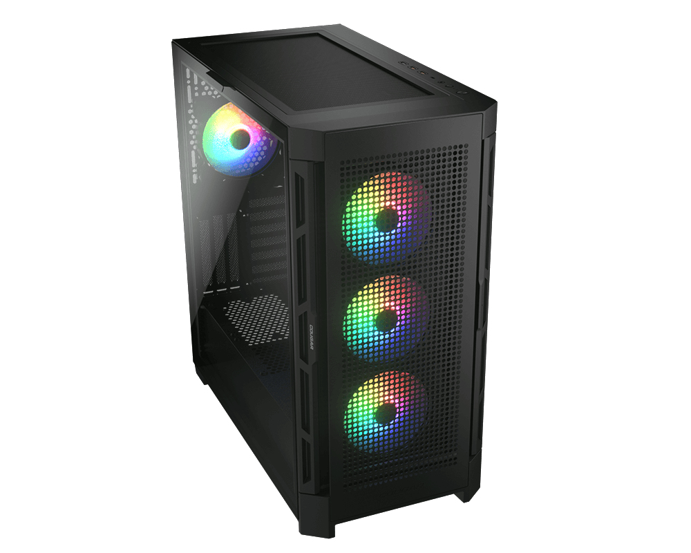 Cougar Gehäuse Midi-Tower DuoFace Pro ARGB Schwarz - Midi/Minitower - ATX, Ansicht 4