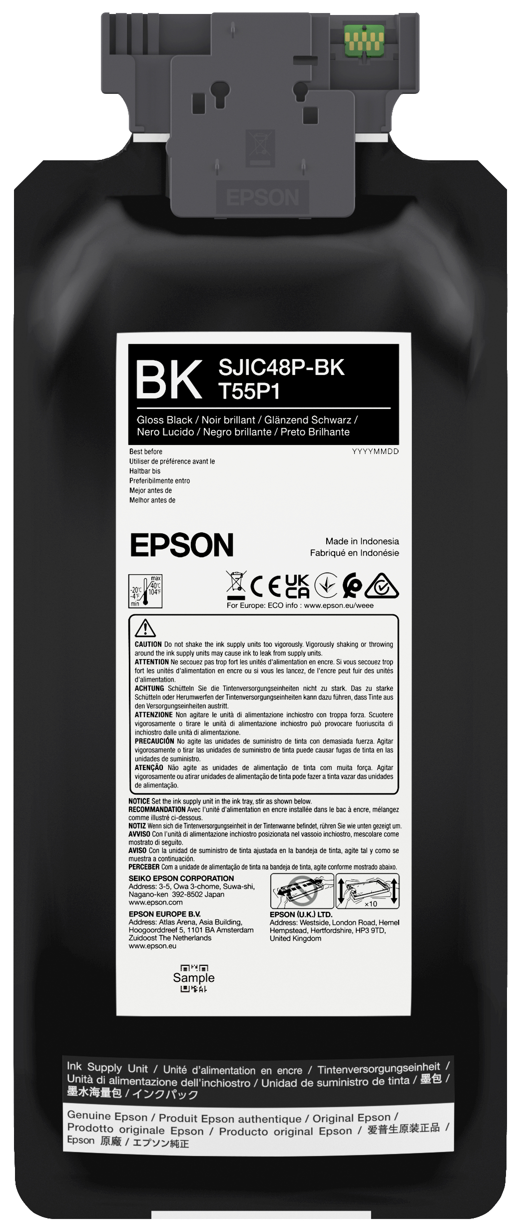 Epson SJIC48P-BK INK CARTRIDGE FOR CW C8000E BLACK, Ansicht 4