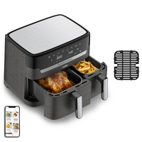 TEFAL Doppelfritteuse Fry & Grill EY905B schwarz