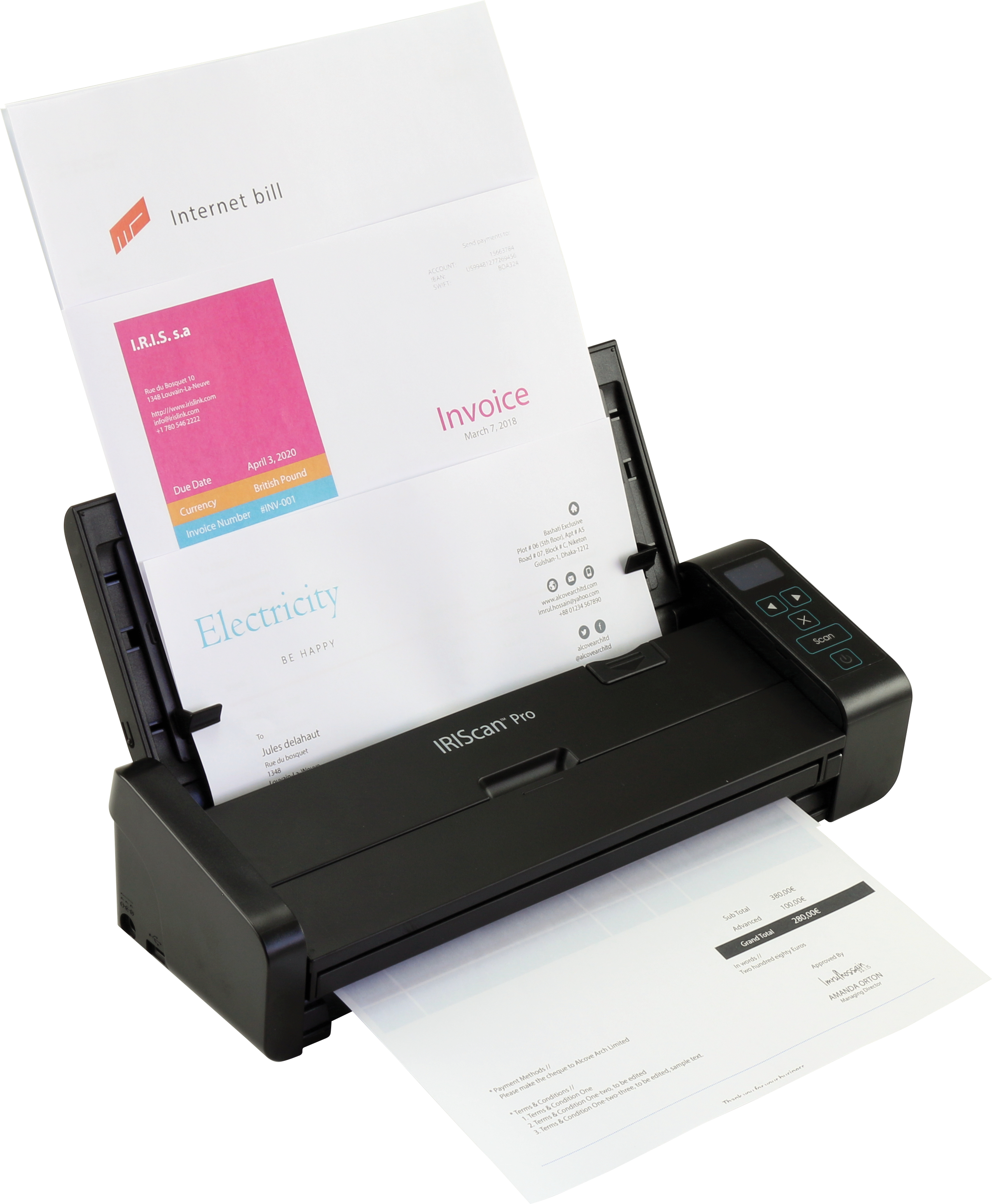 IRIS IRISCan Pro 5 - Dokumentenscanner - Contact Image Sensor (CIS), Ansicht 3