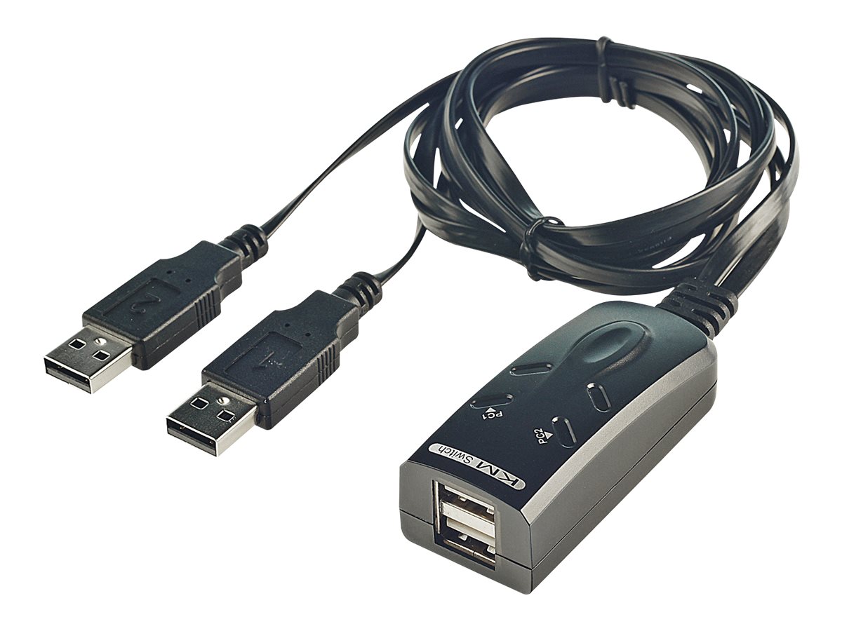 Lindy 2 Port USB KM Switch - Tastatur-Mausschalter