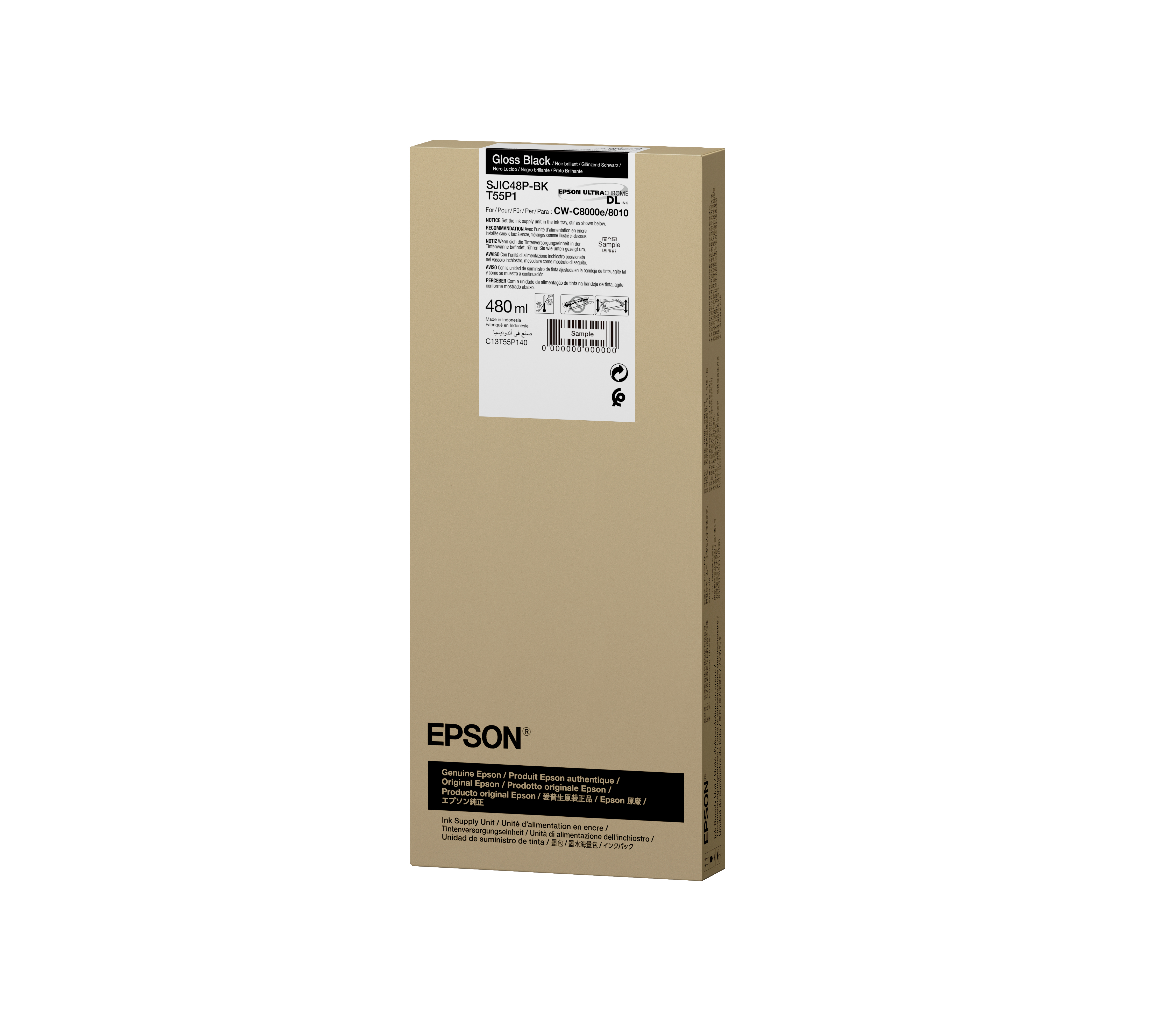 Epson SJIC48P-BK INK CARTRIDGE FOR CW C8000E BLACK, Ansicht 2