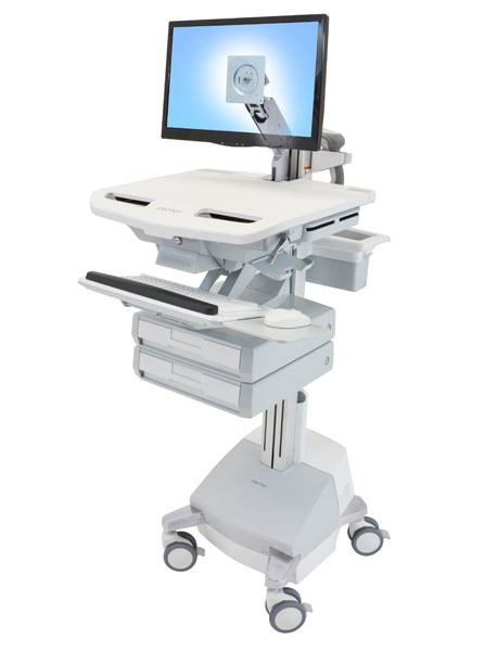 Ergotron Wagen für LCD-Display/Tastatur/Maus/CPU/Notebook/Barcodescanner (offene Architektur), Ansicht 4