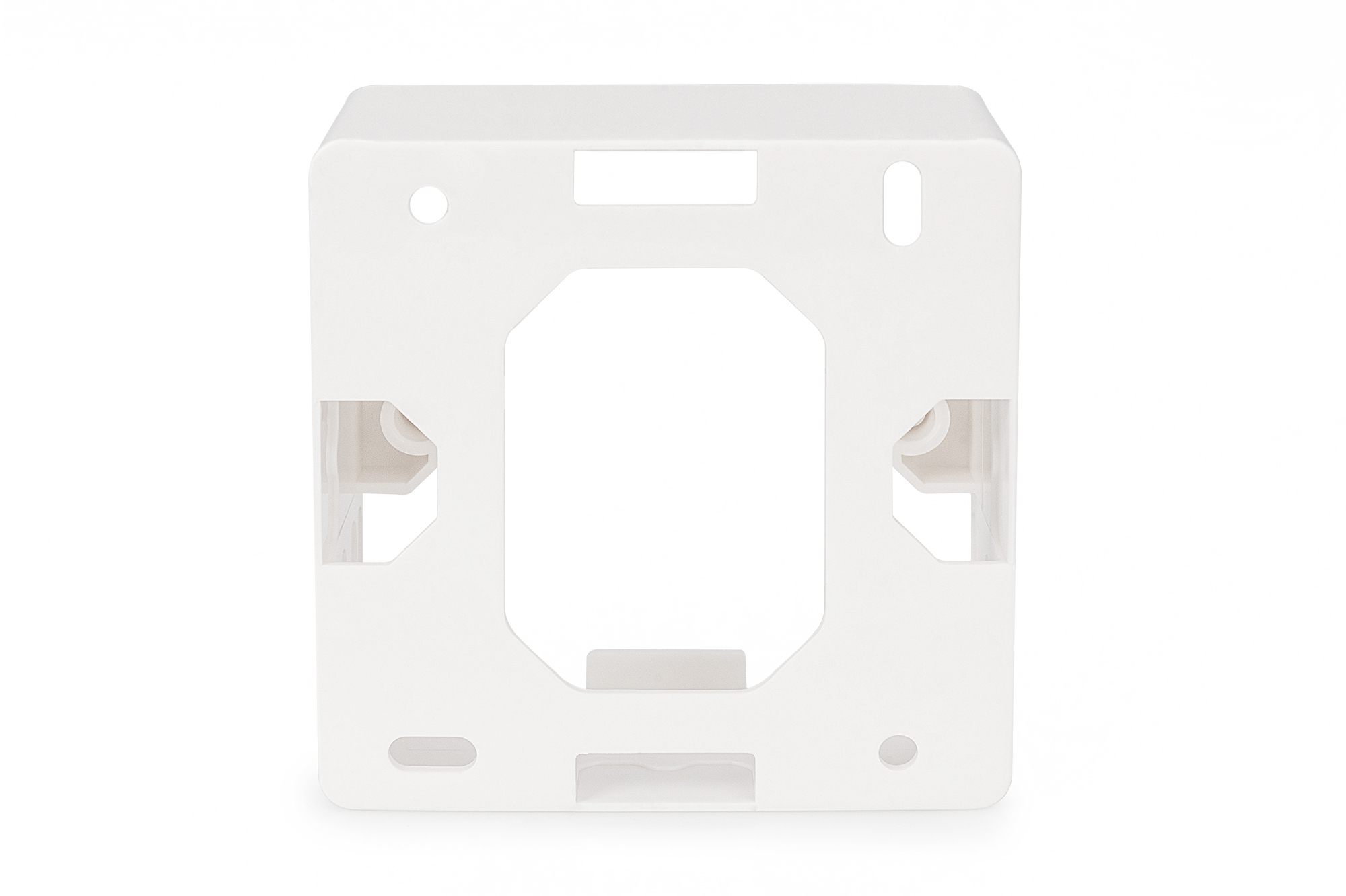 DIGITUS Aufputzrahmen für Keystone Leerdosen 80x80 mm, Deutscher Typ, Ansicht 2