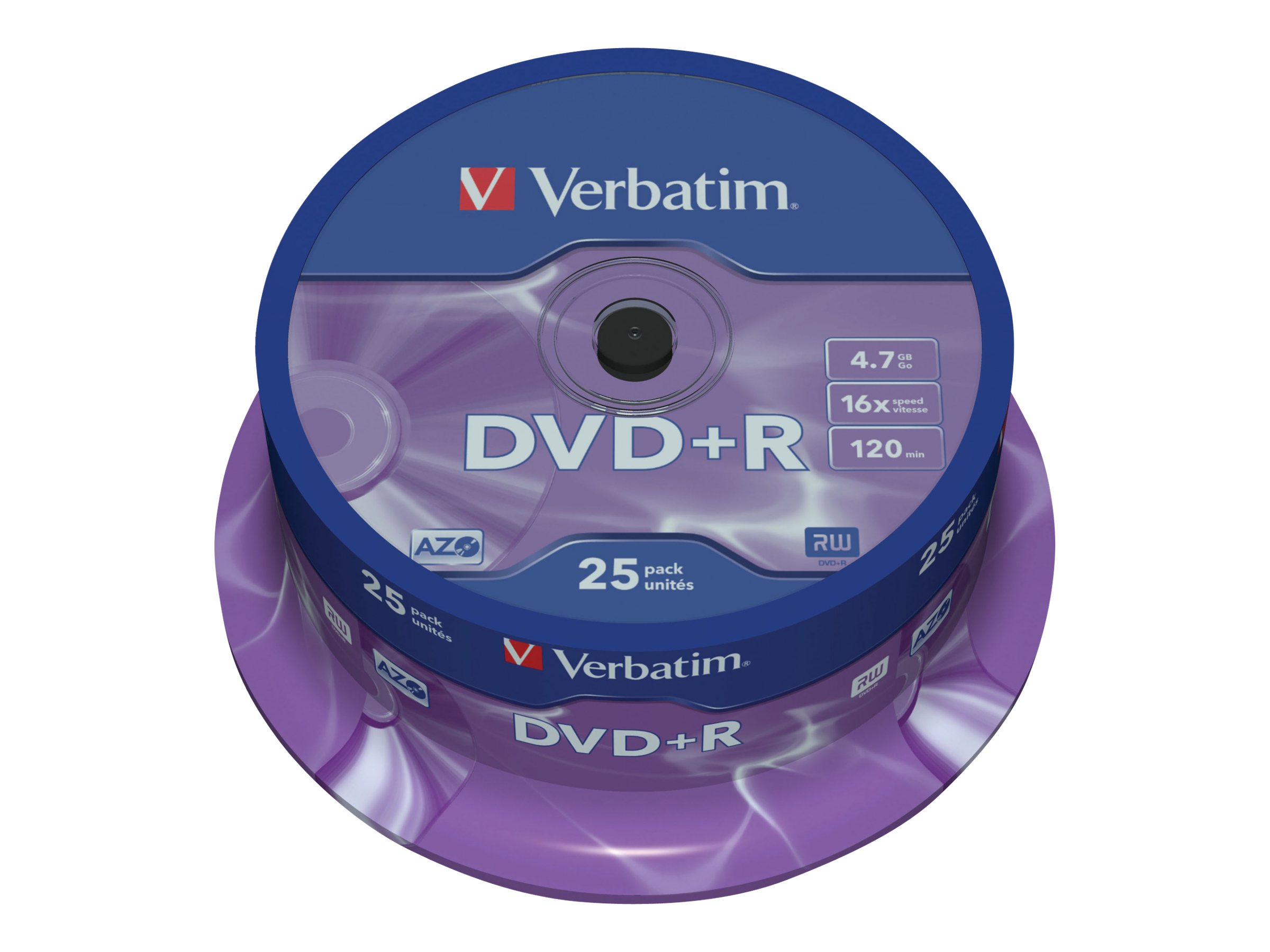 Verbatim DataLifePlus - 25 x DVD+R - 4.7 GB 16x - Spindel