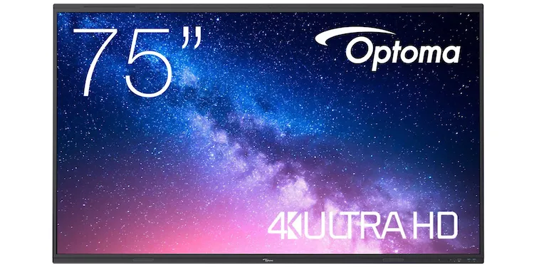 Optoma Creative Touch 5753RK 75" 4K UHD LCD-Display mit Touchscreen Schwarz