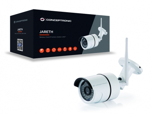 Conceptronic Jareth - IP-Sicherheitskamera - Drinnen - Verkabelt & Kabellos - Extern - CE - Decke/Wand, Ansicht 3