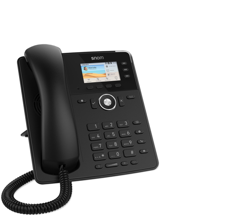 Snom D717 - VoIP-Telefon - dreiweg Anruffunktion - Schwarz, Ansicht 2