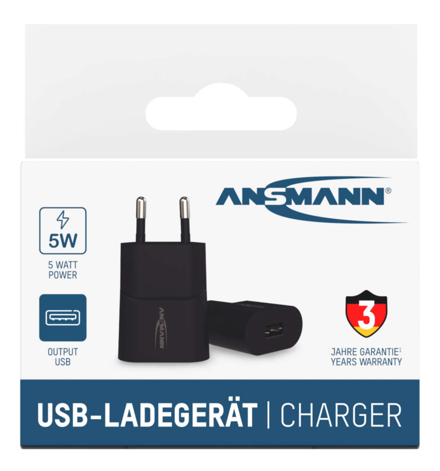 Ansmann HC105 - Netzteil - 5 Watt - 1 A (USB) - Schwarz, Ansicht 4