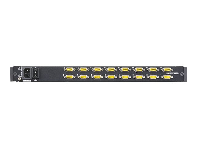 ATEN CL1316N - KVM-Konsole mit KVM-Switch - 16 Anschlüsse - PS2 USB - German QWERTZ - 48.3 cm (19)