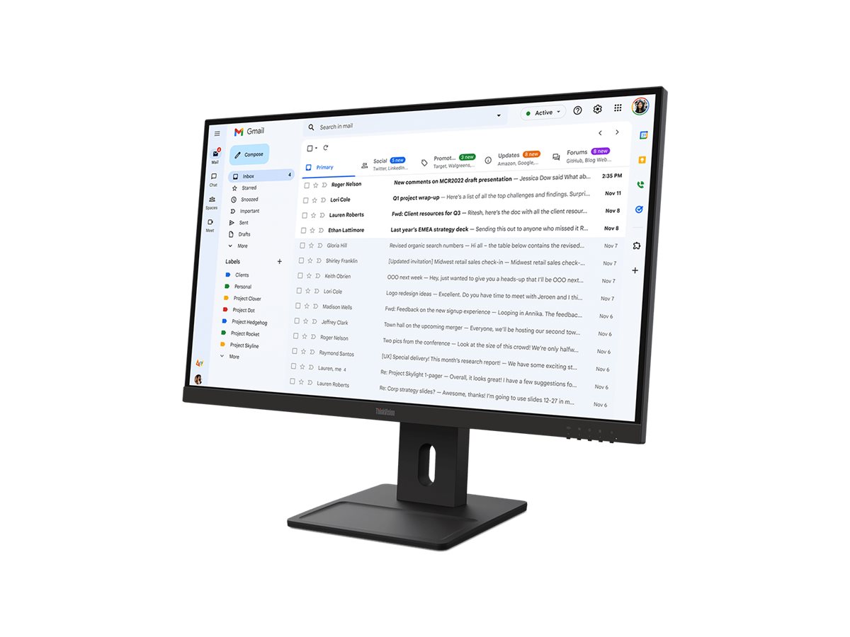 Lenovo ThinkVision E27-40 - LED-Monitor - 68.6 cm (27), Ansicht 3