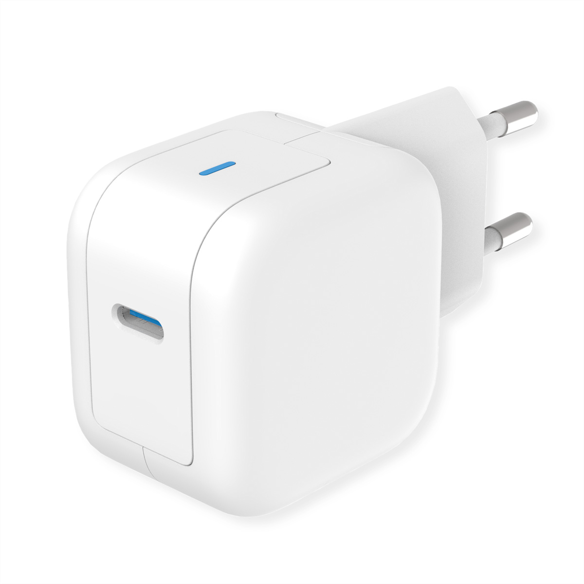ROLINE USB Ladegeraet 20W 1x USB-C-Port PD GaN weiß, Ansicht 2