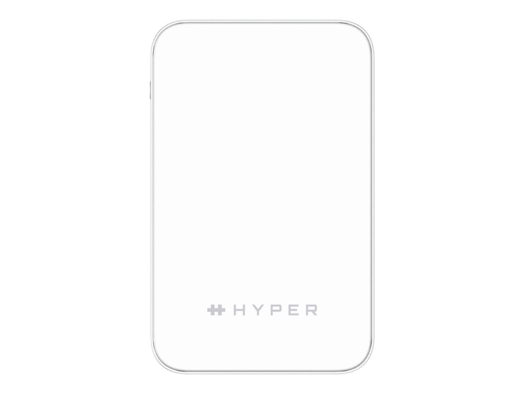 Targus HyperJuice Next - Induktive Power Bank - Qi2, solid state - 5000 mAh - 18 Wh - 20 watt - 3 A (USB-C)
