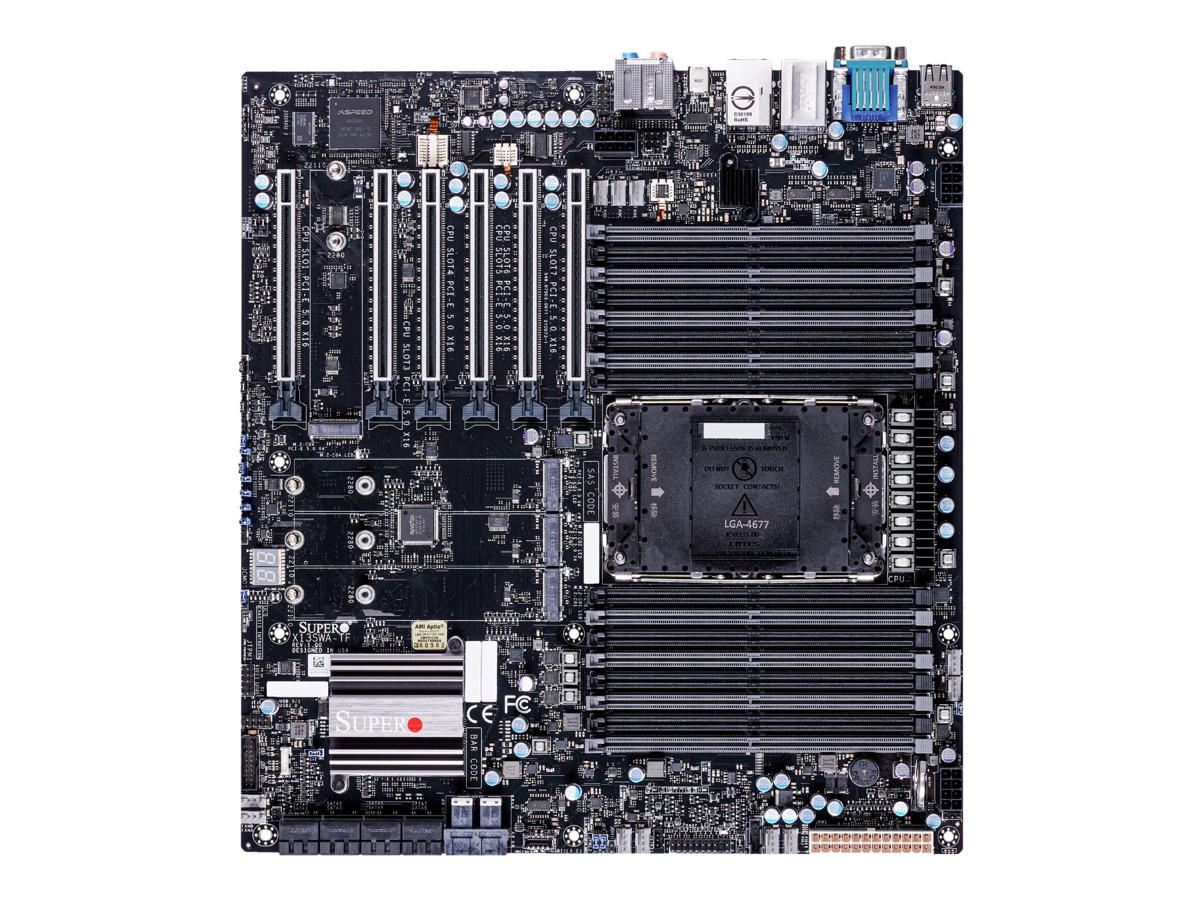 Supermicro X13SWA-TF - Motherboard - E-ATX - LGA4677 Socket-E