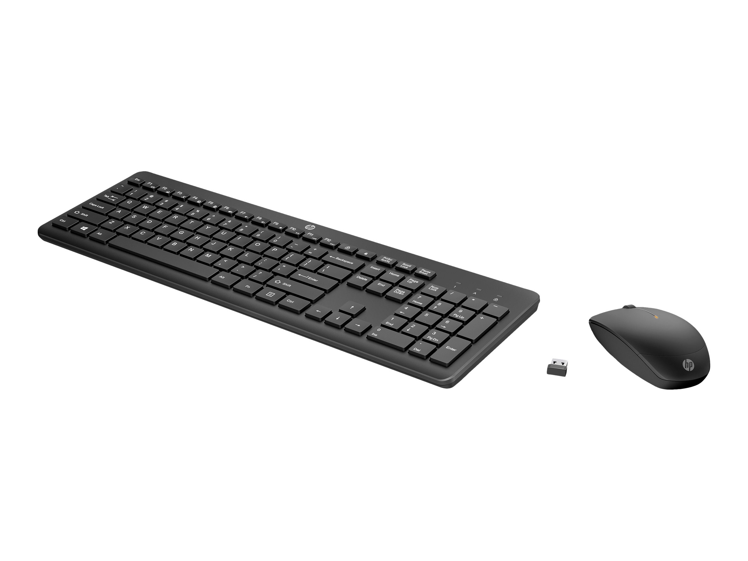 HP 230 - Tastatur-und-Maus-Set - kabellos - 2.4 GHz - weiß - für HP 24; Laptop 14, 14s, 15, 15s, 17; Pavilion 24, 27; Pavilion Laptop 13, 14, 15