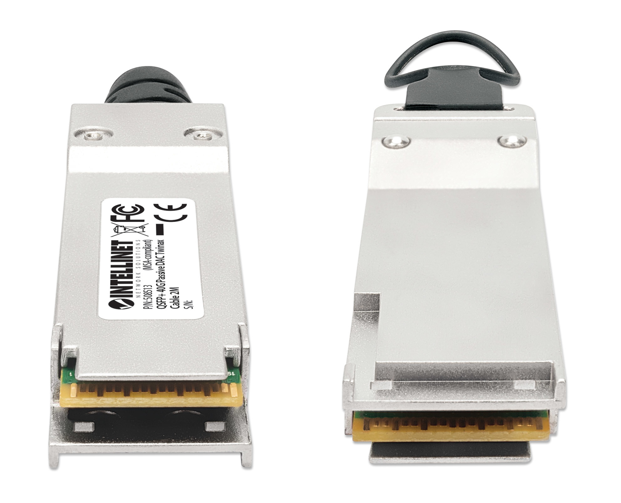 IC Intracom Intellinet - 40GBase Direktanschlusskabel - QSFP+ (M) - 2 m, Ansicht 2