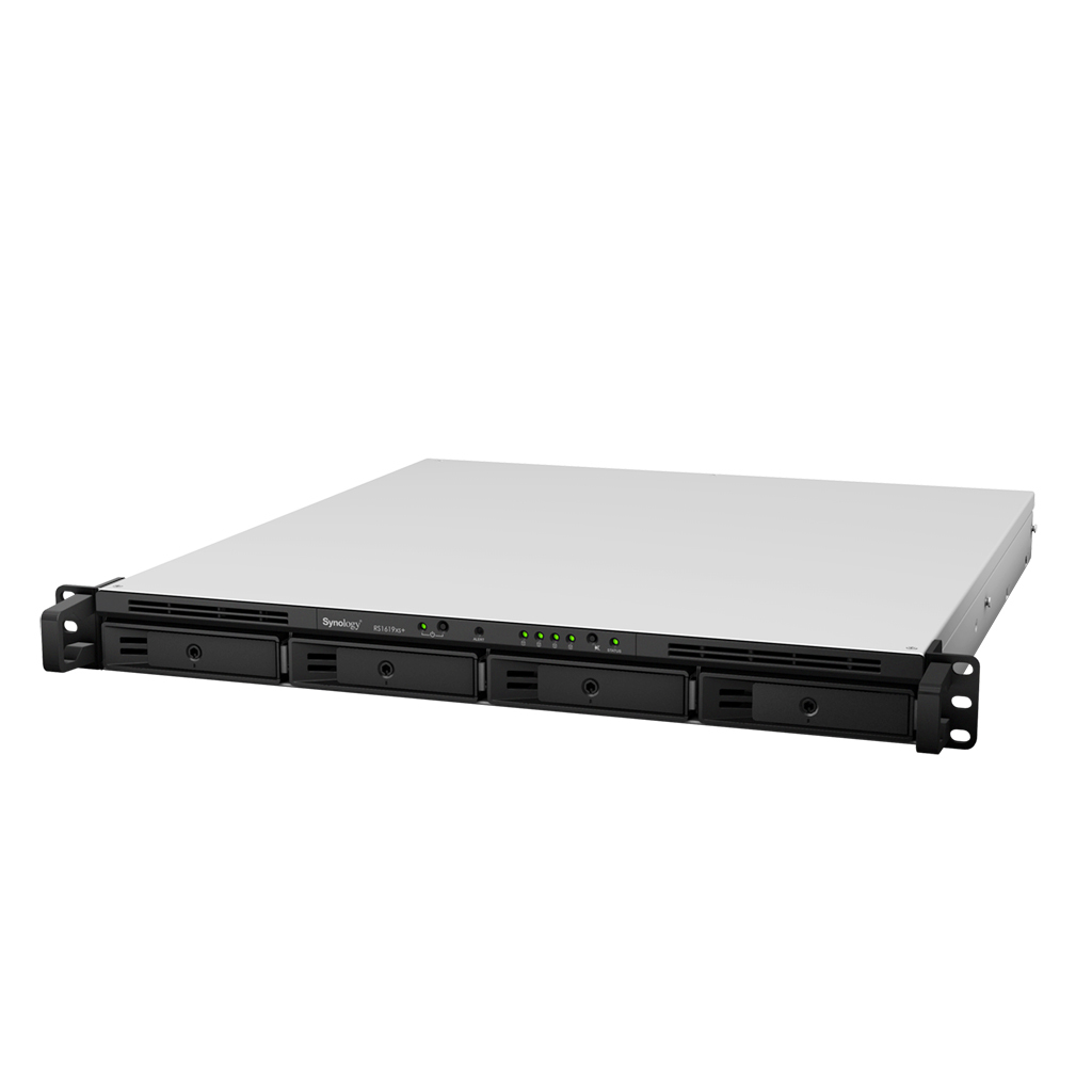 Synology RackStation RS1619XS+ - NAS - Rack (1U) - Intel® Xeon® D - D-1527 - Schwarz