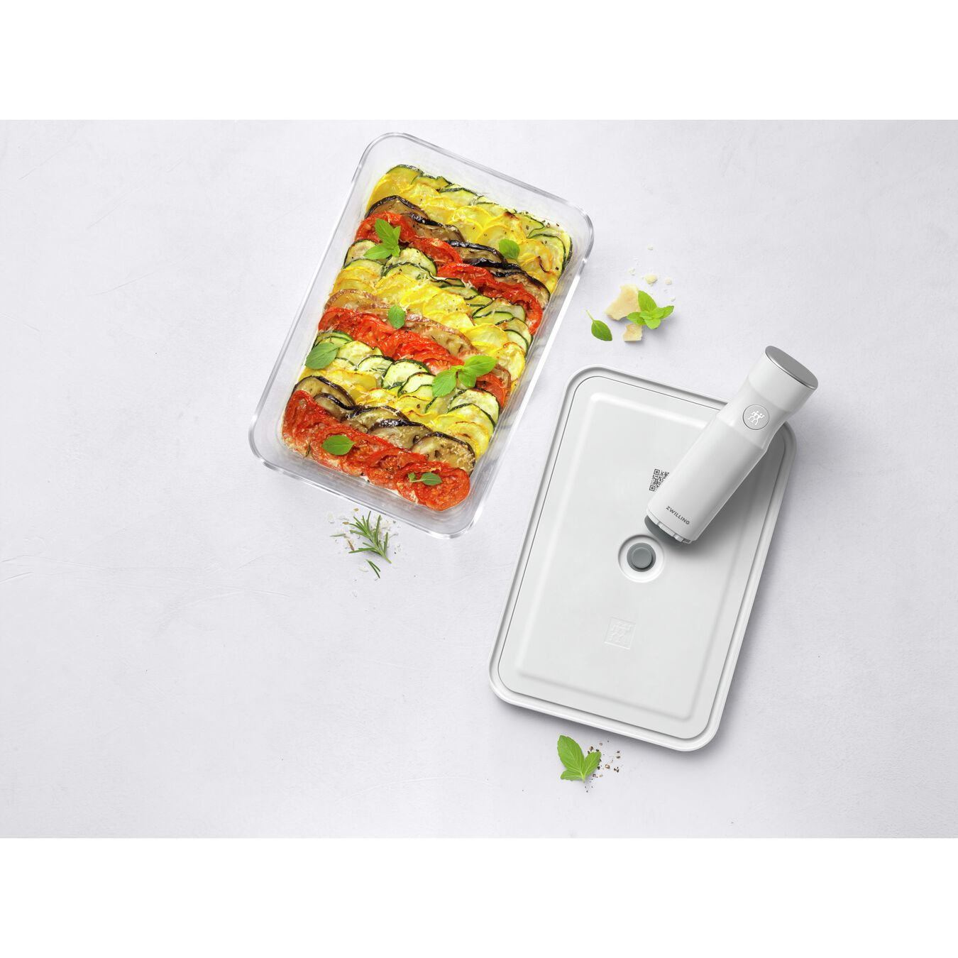 Zwilling FRESH & SAVE - Box - Rechteckig - 2,85 l - Grau - Transparent - Glas - 180 °C, Ansicht 4