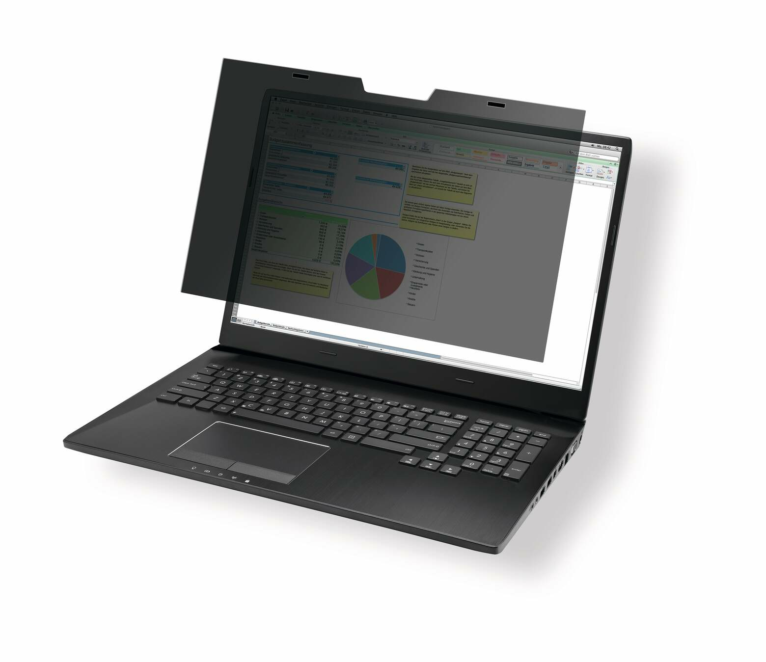 Durable 513857, 35,6 cm (14), Laptop, Rahmenloser Blickschutzfilter, Matt, Privatsphäre, Ansicht 2