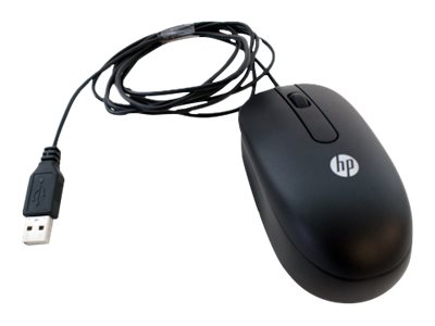 HP  Maus - Laser/optisch - 3 Tasten - kabelgebunden