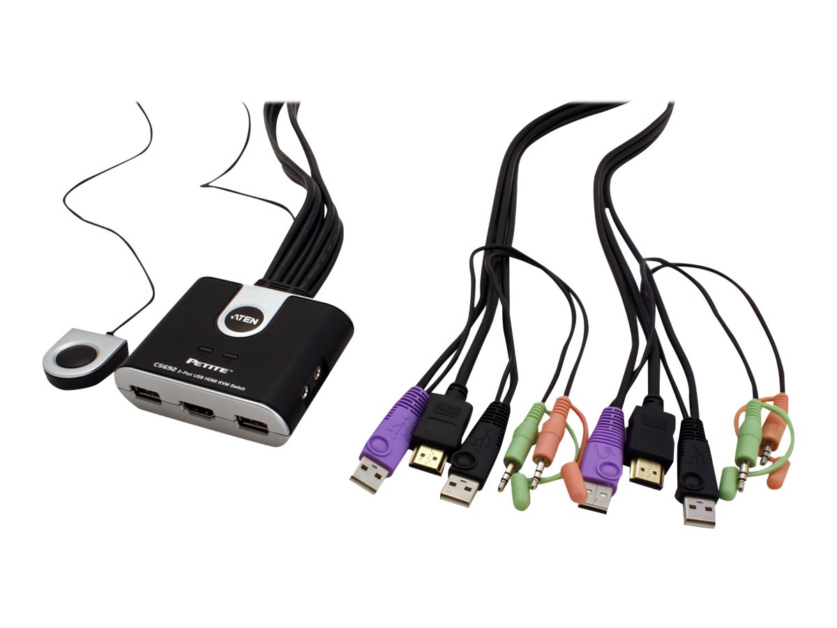 ATEN CS692 - KVM-/Audio-/USB-Switch - 2 x KVM/Audio/USB