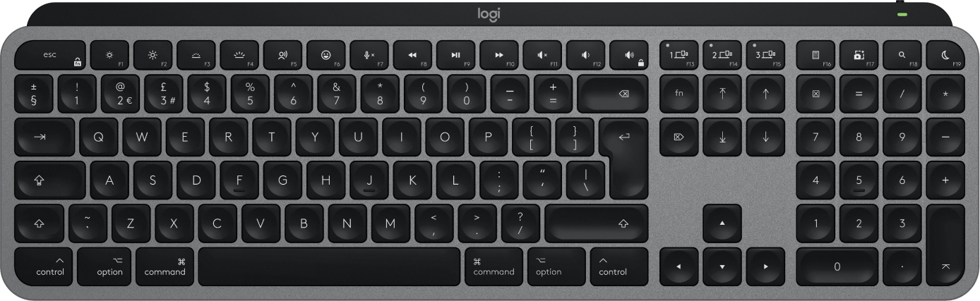 Logitech Master Series MX Keys S for Mac - Tastatur - TL: UK, QWERTY, Ansicht 2