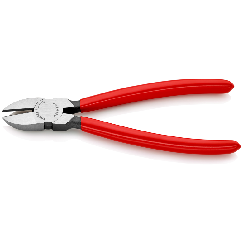KNIPEX 70 01 180 - Seitenschneider - 4 mm - Chrom-Vanadium-Stahl - Kunststoff - Rot - 52 mm, Ansicht 2