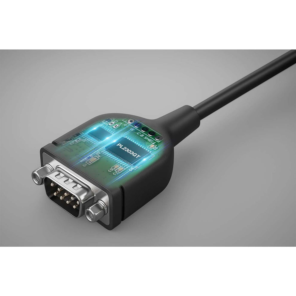 Manhattan USB-C auf Seriell DB9/RS232 Adapter PL2303GT - Adapter - Digital/Daten, Ansicht 4