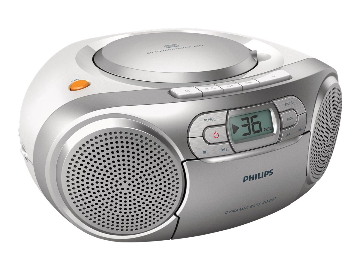 Philips AZ127 - Ghettoblaster - 2 Watt - Silber, Ansicht 3
