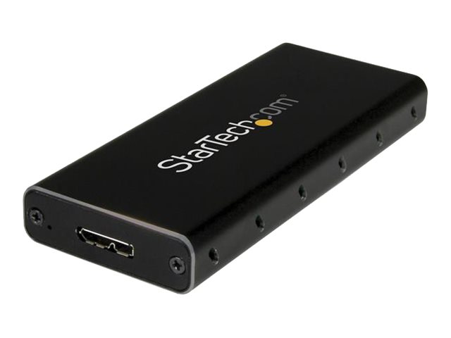 StarTech.com Startech SSD Festplattengehäuse für M.2 Festplatten - USB 3.1 Type C - NGFF - USB C Kabel - USB 3.1 Case auf M2 Adapter - Speichergehäuse - M.2 - SATA 6Gb/s - USB 3.1 (Gen 2)